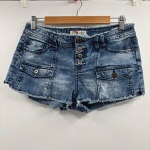 Lei Y2K Vintage Low Rise Denim Mini Shorts Size 9